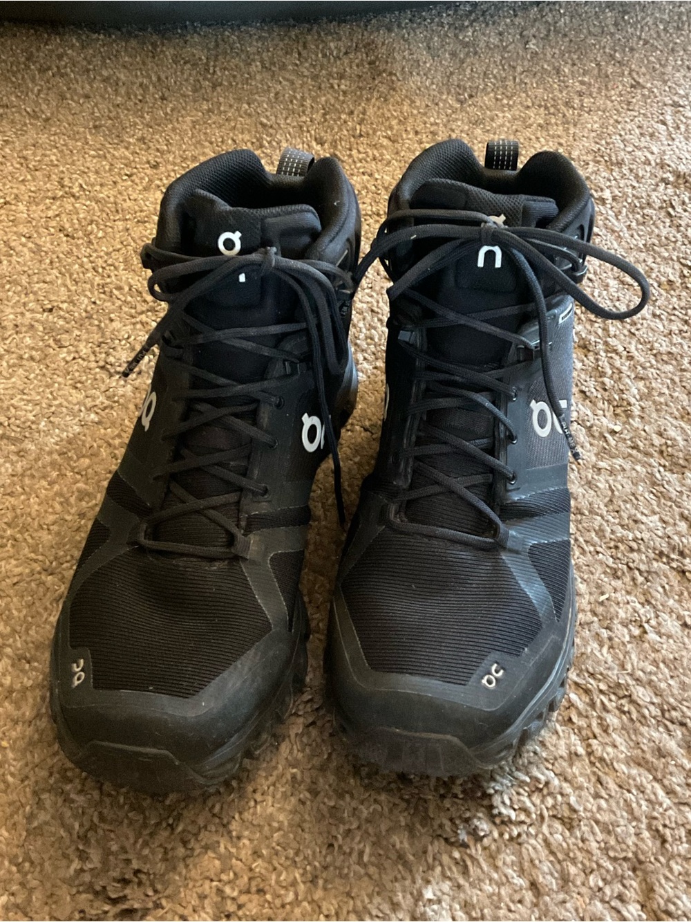 On Cloudrock Waterproof Black Hiking Shoes 8